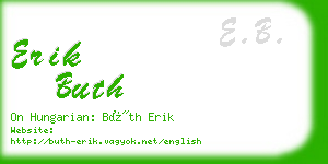 erik buth business card